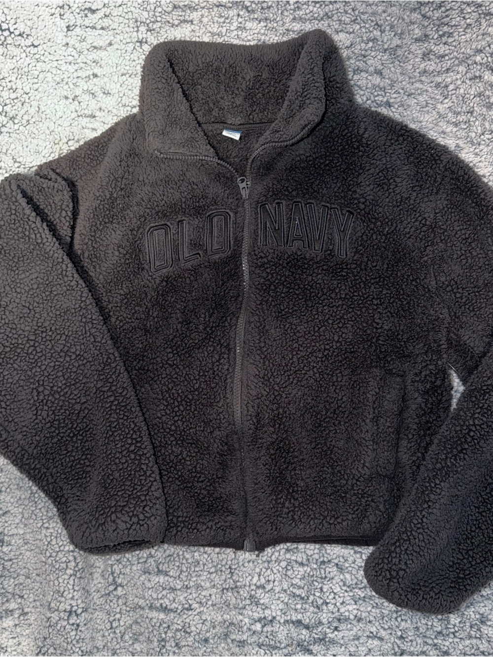 Old Navy Women’s Black Sherpa Full-Zip Jacket